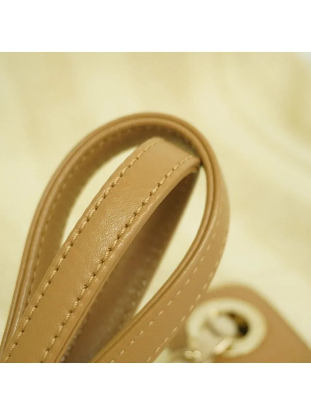 Chanel Chain Tote Deauville Straw Beige Champagne Gold
